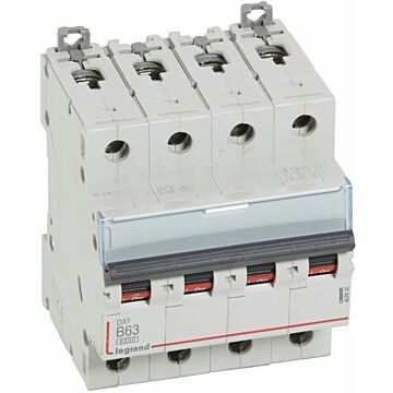 Magnetotérmico dx³ 6000/10 ka - 4p - 400 v~ - 63a - curva b