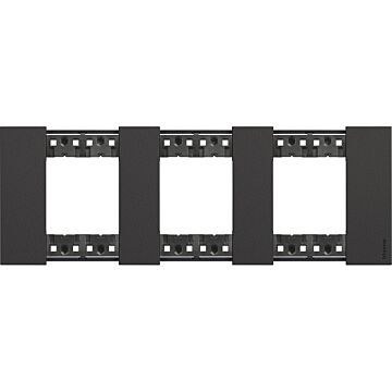 Placa embellecedora living now de color dark - 2 x 3 módulos