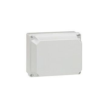 Caja de derivación para conexiones, plexo ip55, industrial. dimensiones: 220x170x140mm cubierta opaca-lisa. sin entradas. color gris