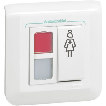Bloque de puerta de llamada y presencia con doble indicador (rojo/blanco) - nuevo mosaic antibacteriano