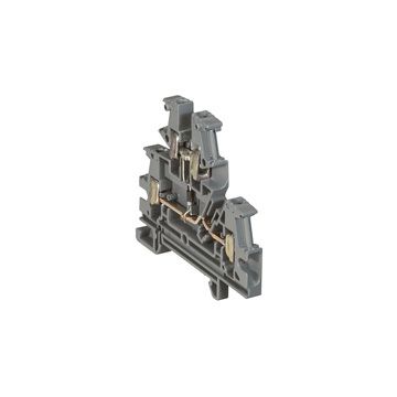 Borna viking 3 con tornillo - 2 uniones - 2 pisos - con diodo - gris - paso 6