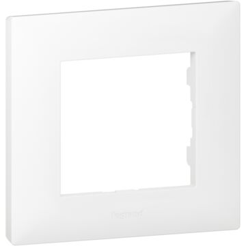 Placa embellecedora niloé step de 1 elemento de color blanco mate