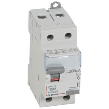 Interruptor diferencial dx³ - 2p- 230v~-100a - tipo ac - 300ma - 2 módulos