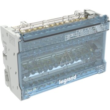 Repartidor modular de barras escalonadas - 4 polos - 125a - 14 salidas - 8 módulos