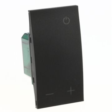 Living now myhome termostato con pantalla retroluminada, negro