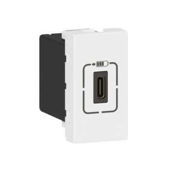 Base cargador usb 1mod puerto único tipo c - 1,5a - 7,5w - blanco 