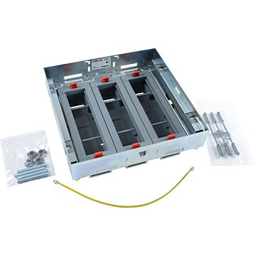 Soporte portamecanismos caja suelo sin marco-mecanismos posición horizontal-h regulable-24m