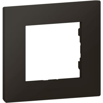 Placa embellecedora niloé step de 1 elemento de color negro mate