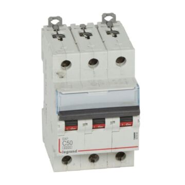 Magnetotérmico dx³ 6000/10 ka - 3p - 400 v~ - 50a - curva c