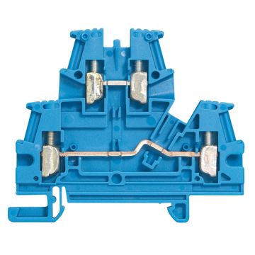 Borna viking 3 de tres tornillos - 2 uniones- 2 pisos - azul - paso 6