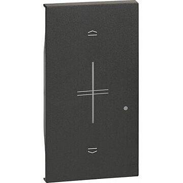 Tecla living now with netatmo para interruptor de persianas k4027cm2 - 2 módulos - dark