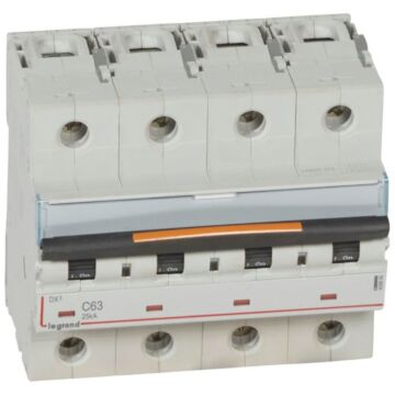 Magnetotérmico dx³ 25ka - 4p- 400v~ - 63a - curva c
