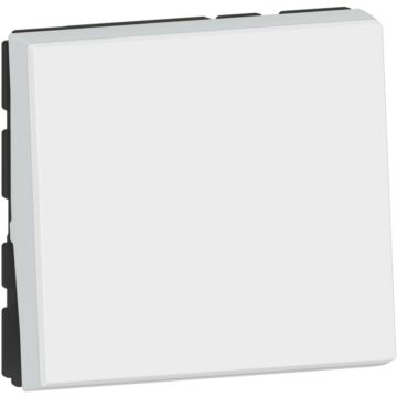 Interruptor mosaic easyled - 2 módulos, 1 vía o polo - 10ax - 250 v~ - blanco