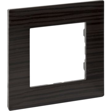 Placa embellecedora niloé step de 1 elemento de color madera oscura