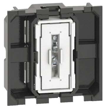 Pulsador luminoso living now - 10a - 250vca - 2 módulos