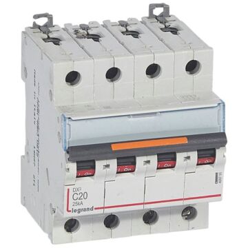 Magnetotérmico dx³ 25ka - 4p- 400v~ - 20a - curva c