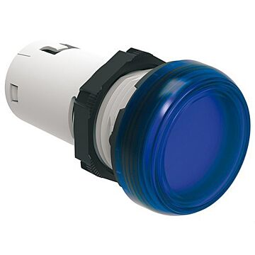 Piloto led monobloc en azul 24v ac/dc terminal a tornillo con protección