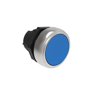 Pulsador platinum rasante azul