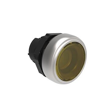 Pulsador platinum luminoso rasante amarillo
