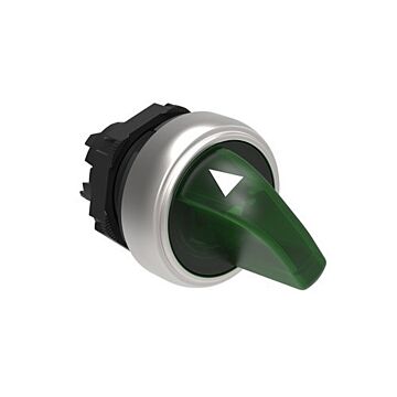 Selector platinum luminoso con 2 posiciones fijas verde