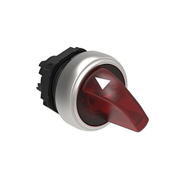 Selector platinum luminoso con 2 posiciones fijas rojo