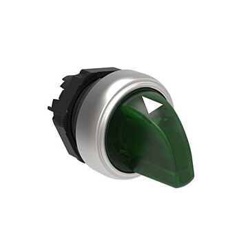 Selector platinum luminoso con 3 posiciones fijas verde