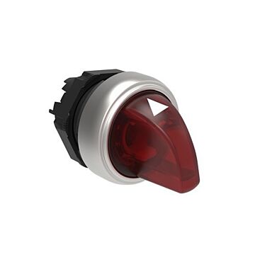 Selector platinum luminoso con 3 posiciones fijas rojo