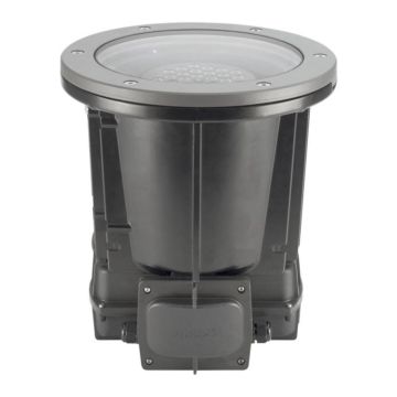 Decoscene led accent, led high brightness, haz medio, vidrio transparente, caja de montaje empotrado redonda