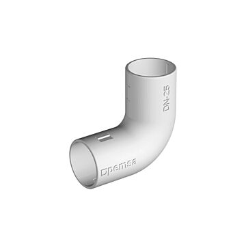 Codo rpvc dn32 gris