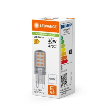 Lámpara led performance class special pin cl 40 non-dim 4,2w/840 g9