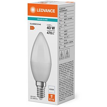 Classic b v 4.9w 840 fr e14