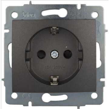 Base fija 2p+t, 16a 250v~. de empotrar.