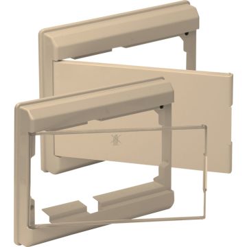 Marco color marfil y puerta transparente para cajas serie clásica. para cajas refs 661, 691 y 694.