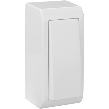 Conmutador / interruptor estrecho 10ax 250v~. de superficie.