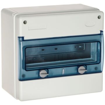 Caja industrial de distribución de 12 elementos.