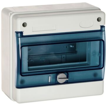 Caja industrial de distribución de 8 elementos.