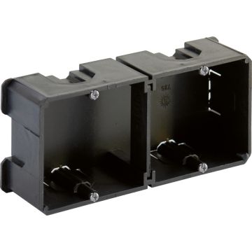 Caja de mecanismos de empotrar para 2 elementos, 145 x 67 x 42 mm. universal.