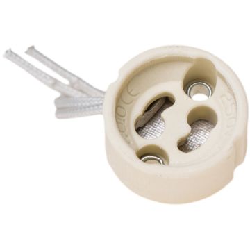 Portalámparas gu10. 2a 250v~.cerámico.