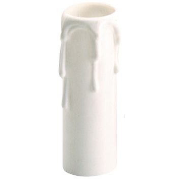Vela larga blanca para portalámparas ref. 479k.