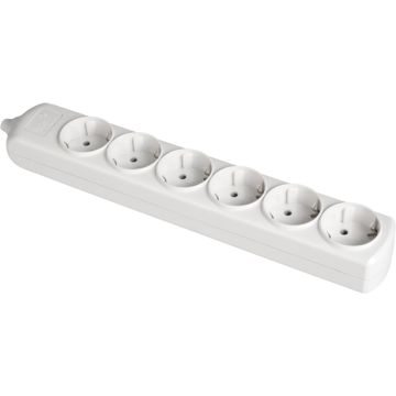 Base múltiple de 6 tomas 2p+t, 16a 250v~.