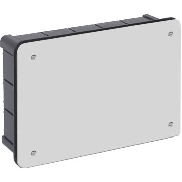 Caja de conexión de empotrar. de 160 x 100 mm. tapa con tornillos