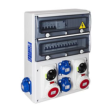 Cuadro de obra monofásico y trifásico 40a ip67 con protecciones
