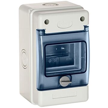 Caja industrial de distribución de 4 elementos.