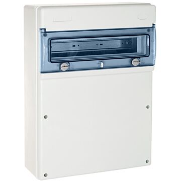 Caja industrial de distribución de 16 elementos.