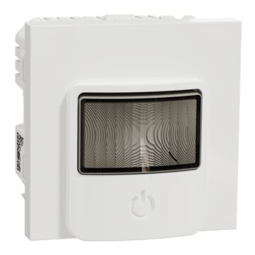 New unica detector mov. con regulador wiser blanco polar