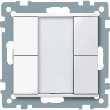 Knx - pulsador de 2 elementos plus blanco activo - elegance