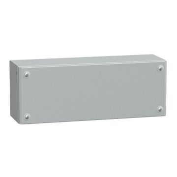 Metal industrial box plain door h150xw400xd120 ip66 ik10 ral 7035