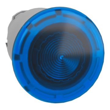 Cabeza pulsador  seta lum led azul