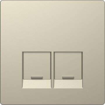 Tapa rj45 doble d-life sahara