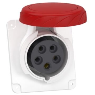 Clavija panel ángulada pk patrika conexión 16 a ip67 380 v 3 polos +nt 50-60 hz